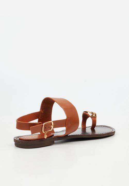Miss Black - Sara 4 toe-loop sandal - tan