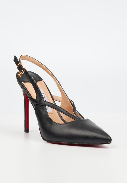 Miss Black - Lola 60 slingback court heel - black