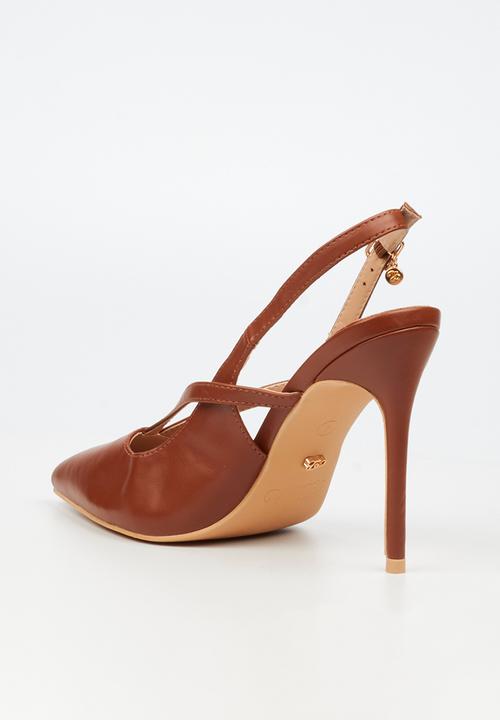 Miss Black - Lola 60 slingback court heel - tan