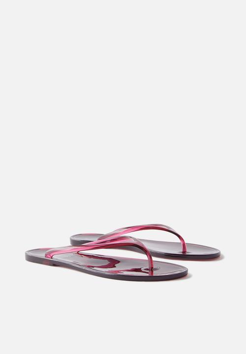 Cotton On - Blake jelly flip - deep cherry