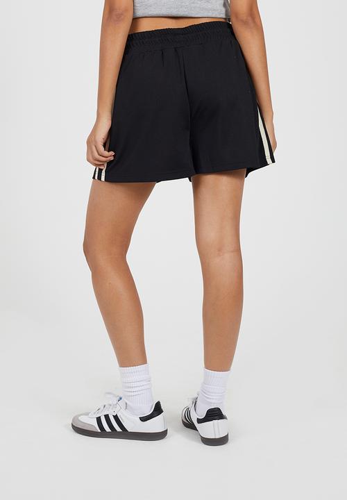 Brave Soul - Ladies Side Stripe Short - Black/Cream