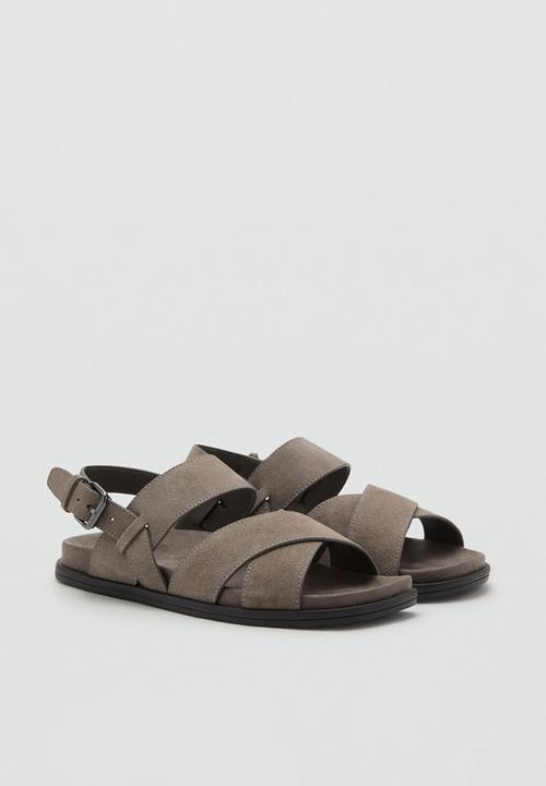 MANGO - Sandalia biosuede - Light Pastel Brown