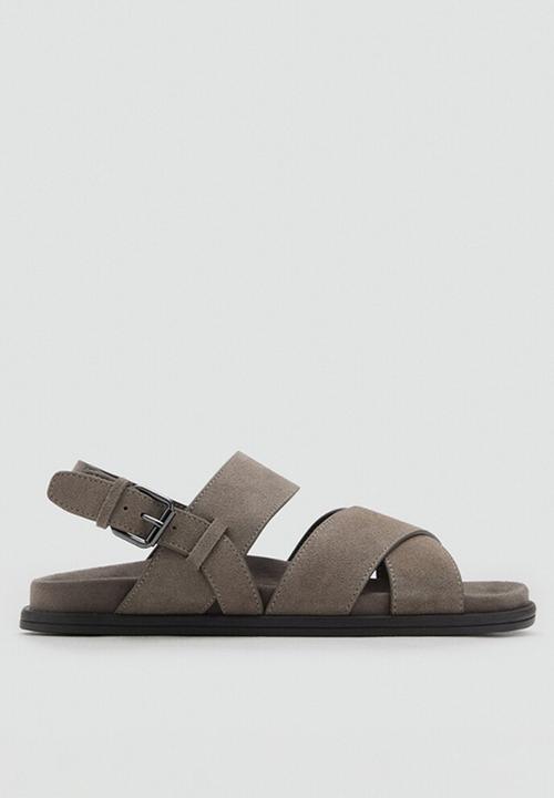 MANGO - Sandalia biosuede - Light Pastel Brown