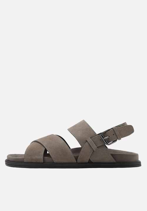 MANGO - Sandalia biosuede - Light Pastel Brown