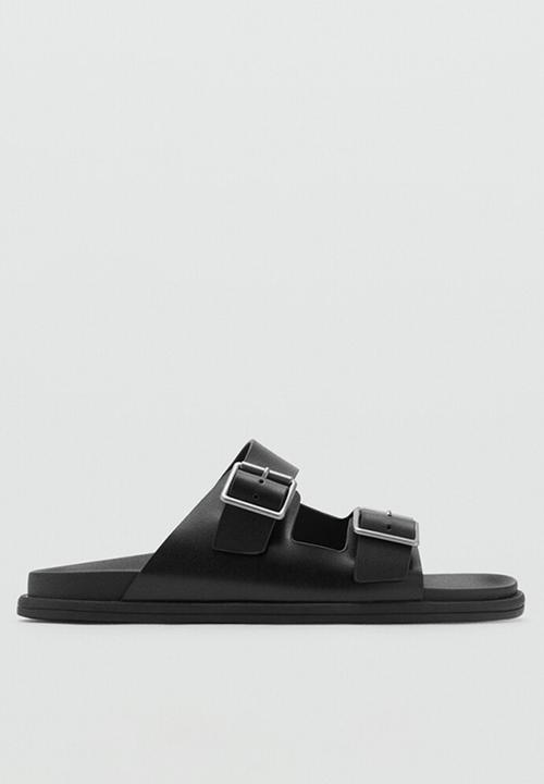 MANGO - Sandalia buckle - black 