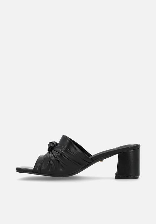 Miss Black - Nolwazi 1 block heel mule - black