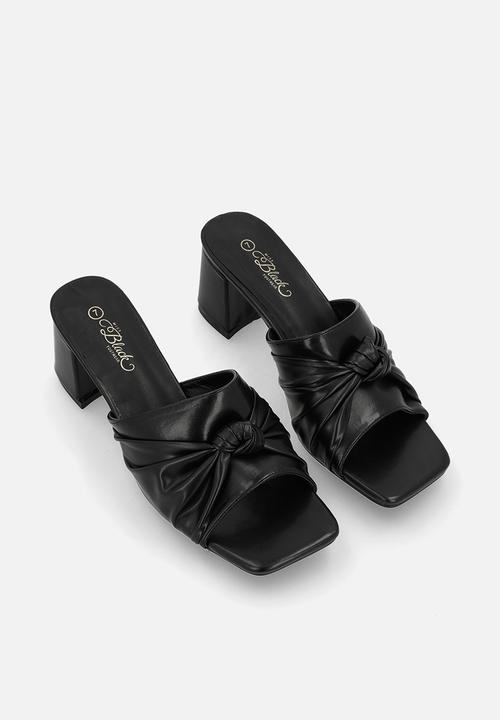 Miss Black - Nolwazi 1 block heel mule - black