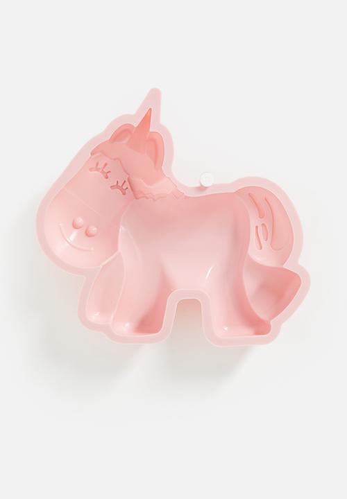 Excellent Houseware - Silicone muffin form - unicorn - pink