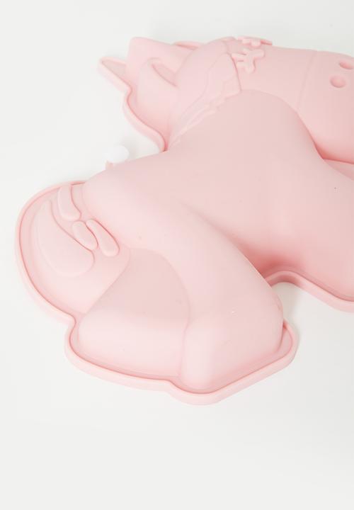 Excellent Houseware - Silicone muffin form - unicorn - pink