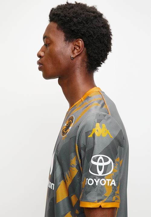 KAPPA - Kaizer Chiefs Kombat 2026 Am- Away Jsy - Grey & Yellow