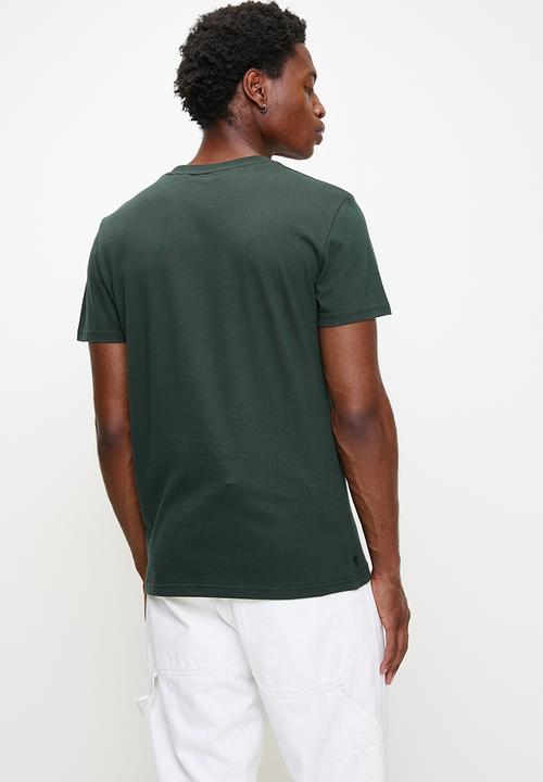 Superdry. - Core logo classic tee - Academy Dark Green