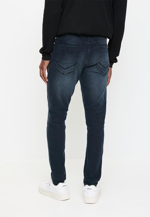 S.P.C.C - Obsidian Signature Sabre Fit Tapered Jeans  - Indigo