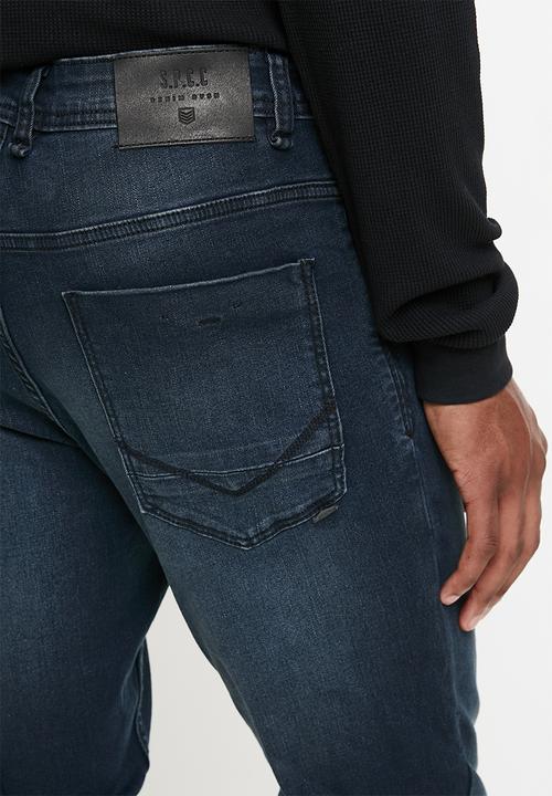 S.P.C.C - Obsidian Signature Sabre Fit Tapered Jeans  - Indigo
