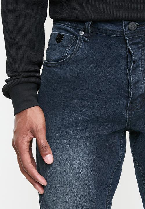 S.P.C.C - Obsidian Signature Sabre Fit Tapered Jeans  - Indigo