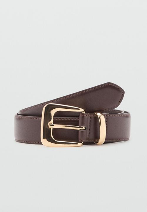 MANGO - Apen belt - dark brown