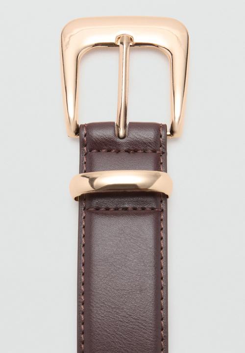 MANGO - Apen belt - dark brown