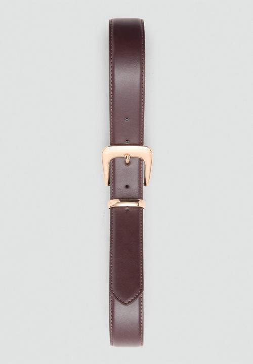 MANGO - Apen belt - dark brown