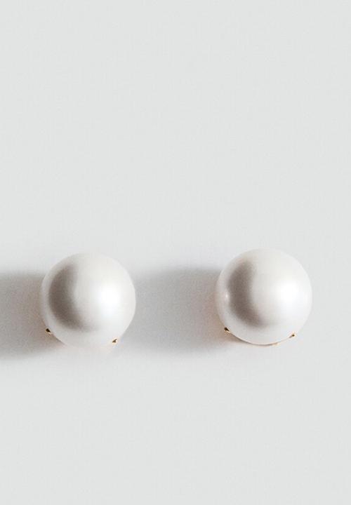 MANGO - Lidia earrings-white