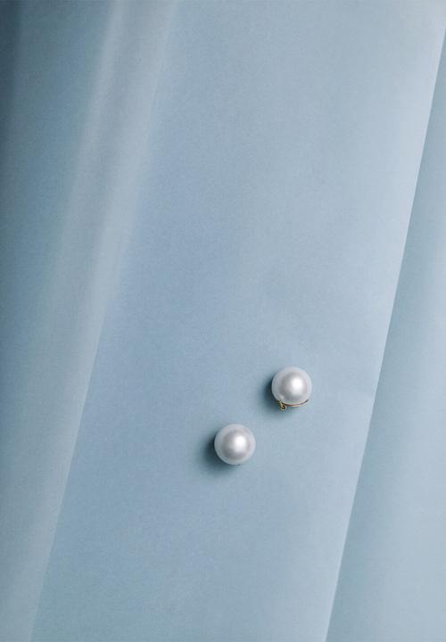 MANGO - Lidia earrings-white
