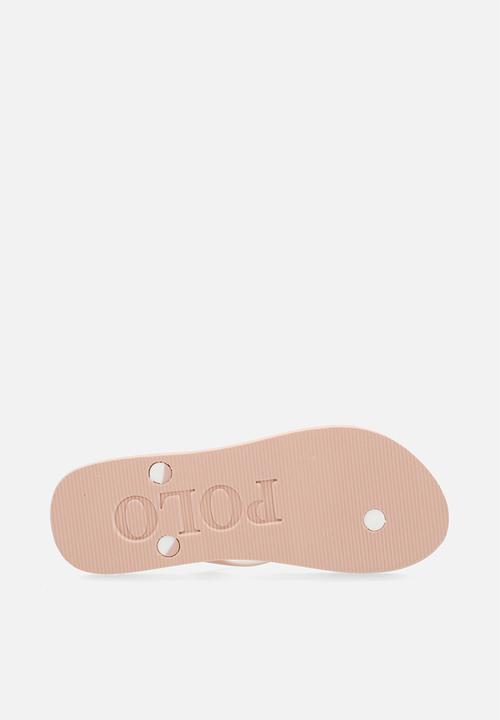 POLO - Monogram flip flop - pink