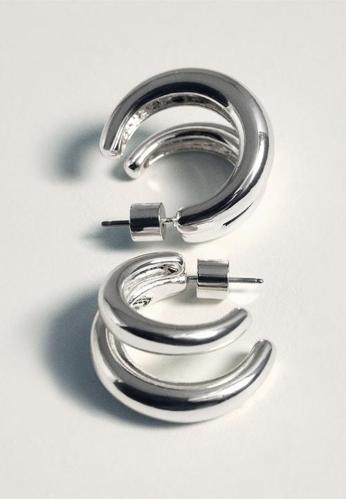 MANGO - Lulu earrings - silver