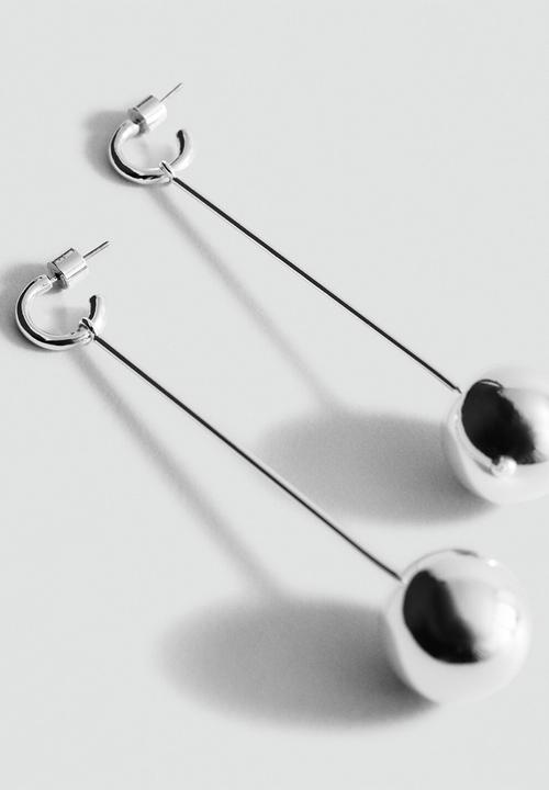 MANGO - Lilo earrings - silver