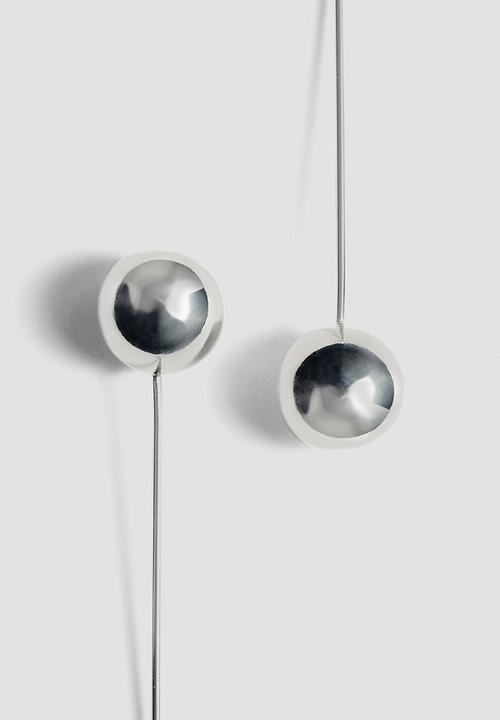 MANGO - Lilo earrings - silver