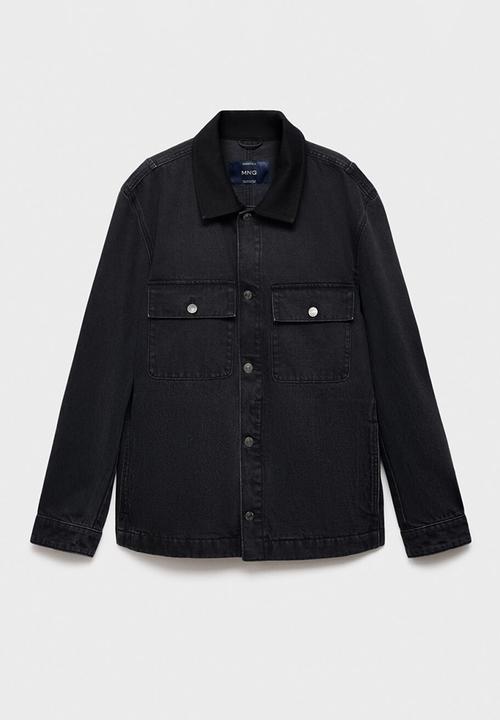 MANGO - Cazadora Lithia - Black Denim