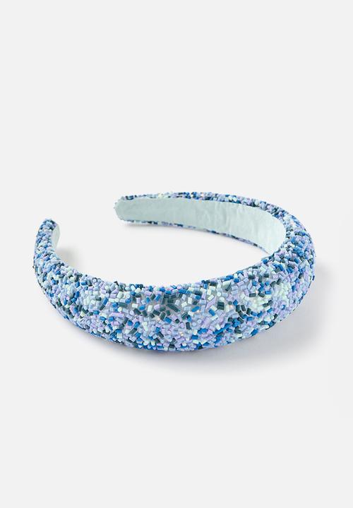 Cotton On - Sophia luxe headband - dawn blue/sprinkles