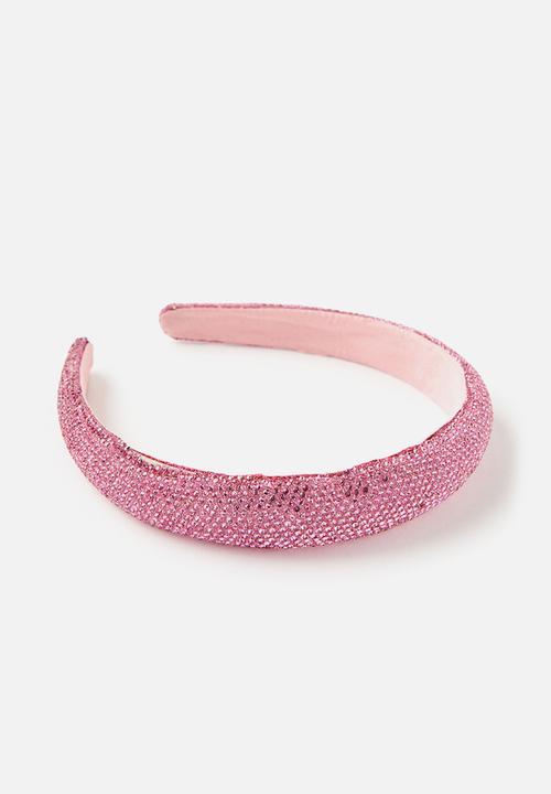 Cotton On - Sophia luxe headband - blush pink/diamonte