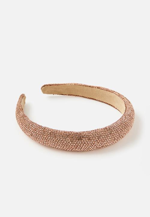 Cotton On - Sophia luxe headband - goldy/diamonte
