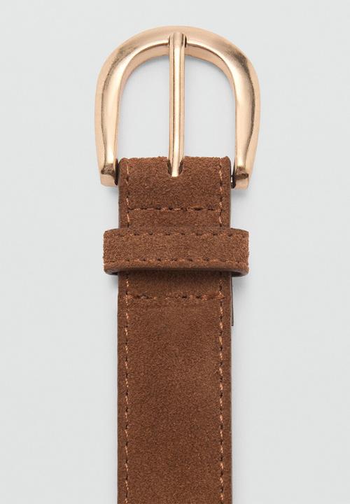 MANGO - Cinturon Karina Belt- Brown