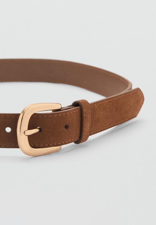 MANGO - Cinturon Karina Belt- Brown