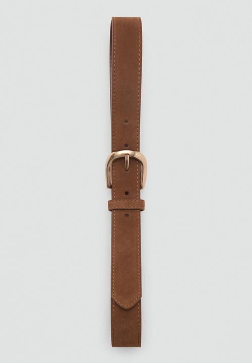 MANGO - Cinturon Karina Belt- Brown
