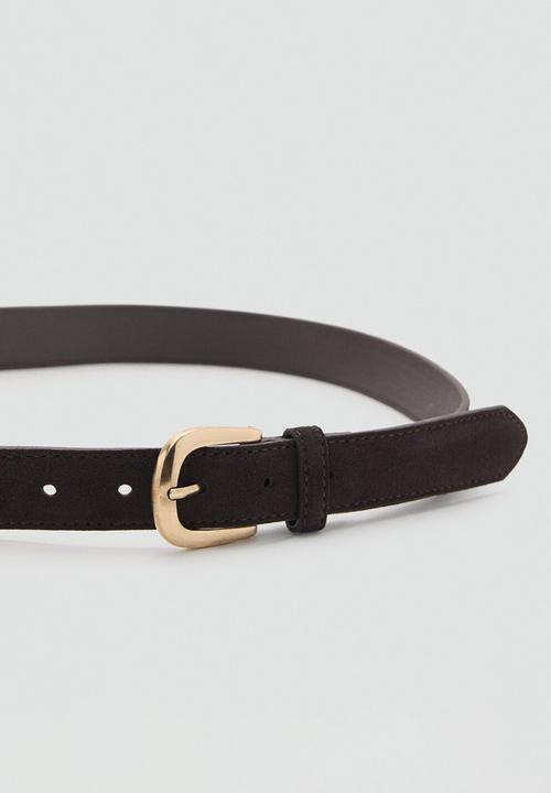 MANGO - Cinturon Karina Belt- Dark Brown