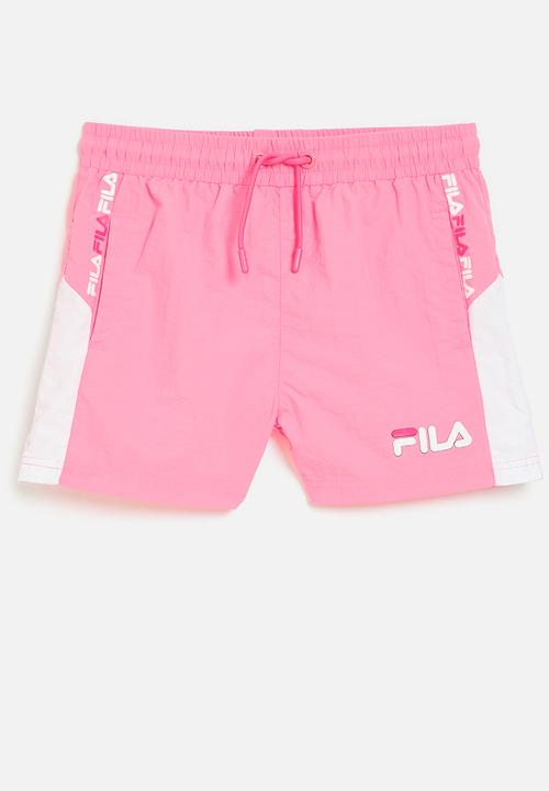 FILA - Pippa shorts  - white & strawberry pink