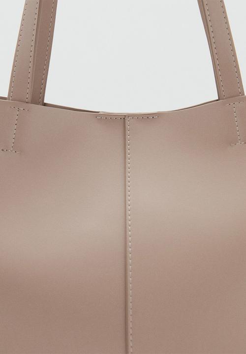 MANGO - Manu shoulder bag - medium brown
