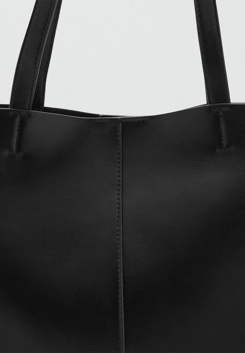 MANGO - Manu shoulder bag - black