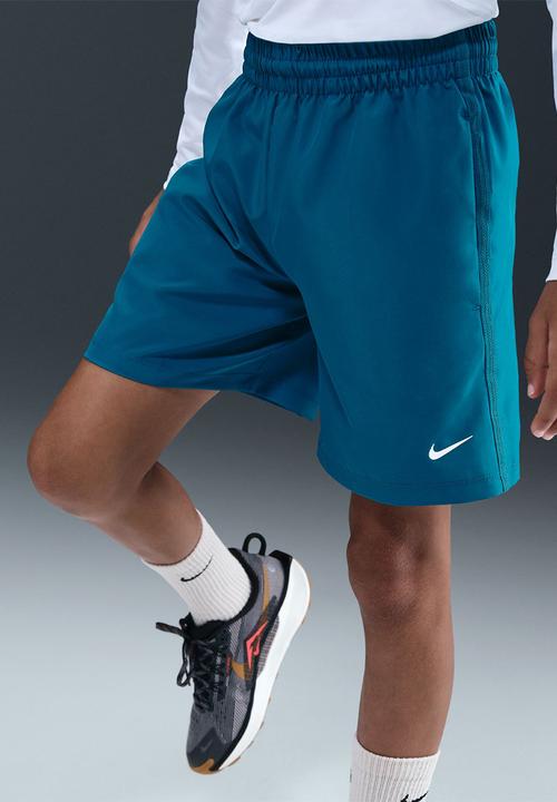 Nike - Boys Nike Dri-Fit Multi Woven Short - Green Abyss/White