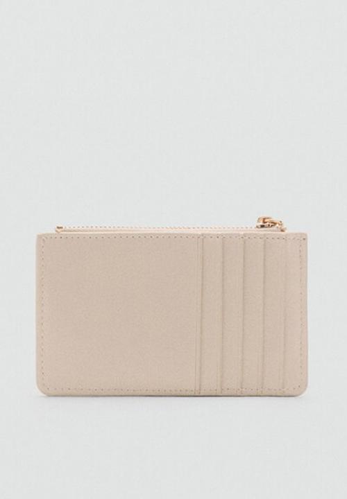 MANGO - Monedero P Diagonal Purse- Offwhite