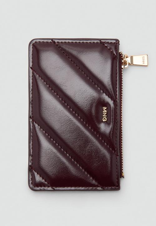 MANGO - Monedero P Diagonal Purse- Bordeaux
