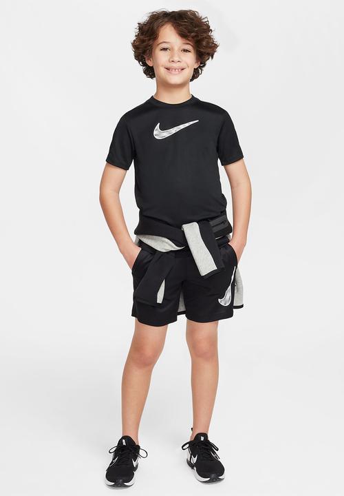 Nike - Kids Nike Dri-Fit  Short Sleeve Top Gx - Black/Black/White