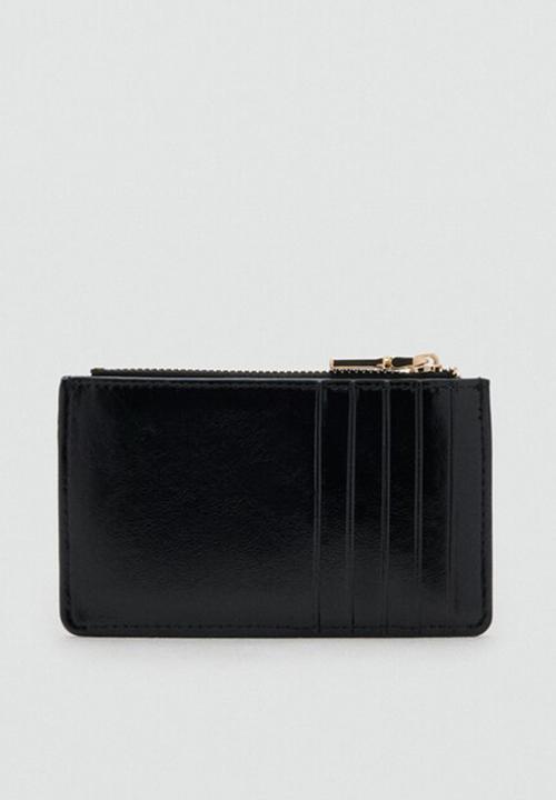 MANGO - Monedero P Diagonal Purse- Black