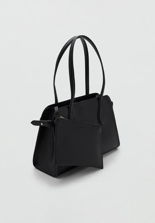 MANGO - Bolso M Gustave City Bag - Black