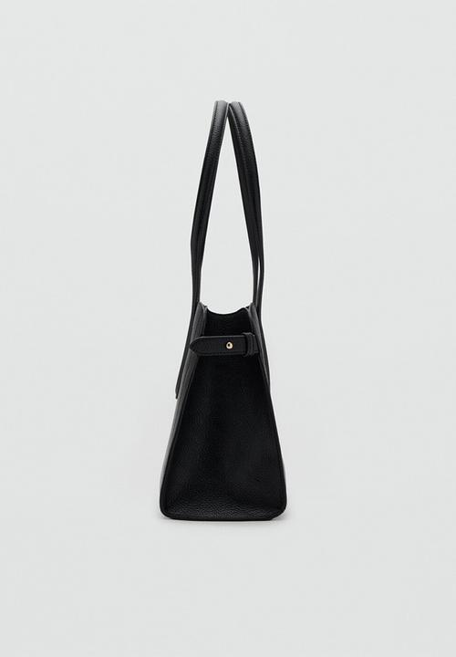 MANGO - Bolso M Gustave City Bag - Black