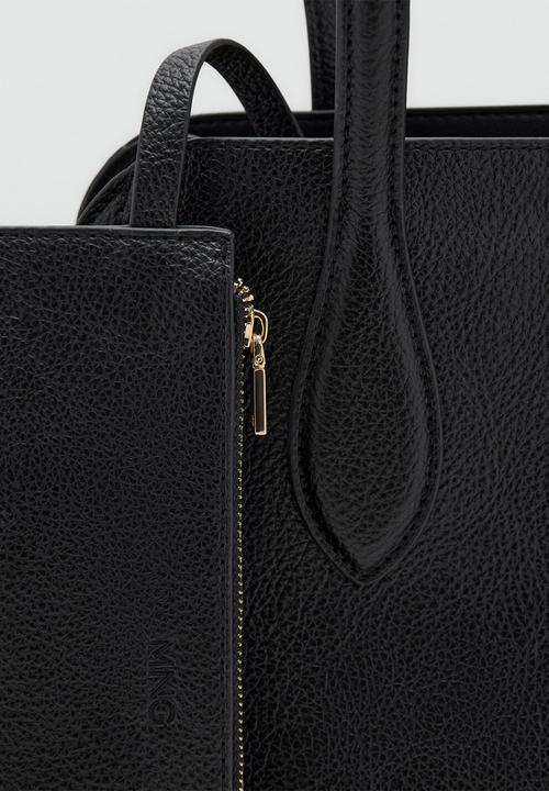 MANGO - Bolso M Gustave City Bag - Black