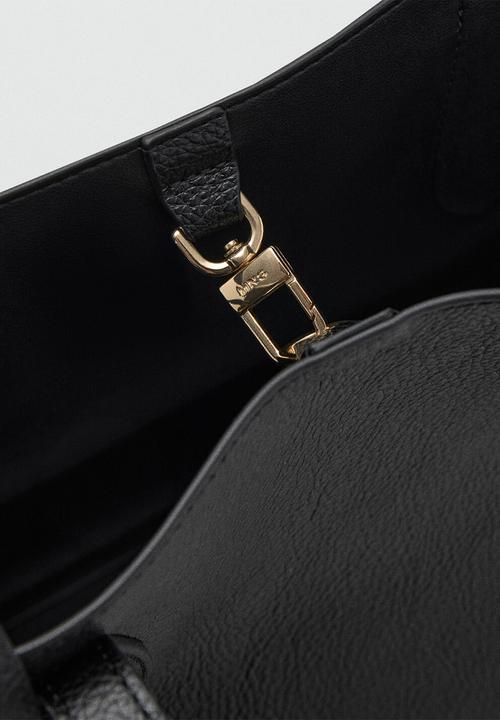 MANGO - Bolso M Gustave City Bag - Black