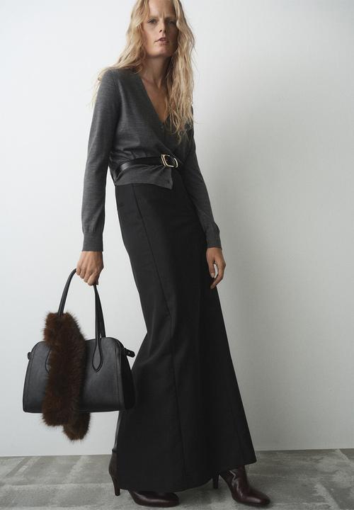 MANGO - Bolso M Gustave City Bag - Black
