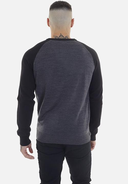 Brave Soul - Knitted - Silver Grey Marl/Midnight Navy