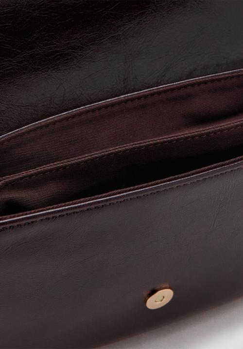 MANGO - Cornina2 crossbody bag - dark red